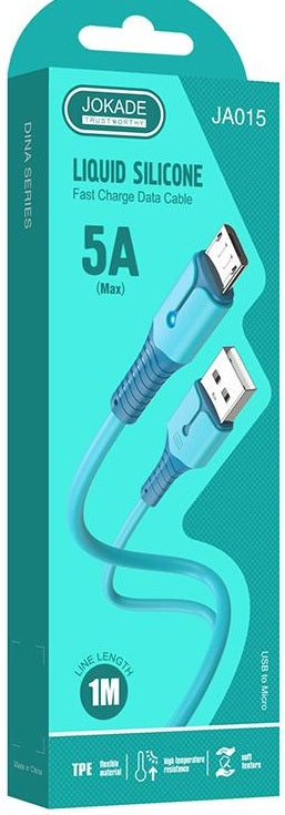 Cavo per ricarica e sincronizzazione microUSB 1m 5A JA015