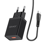 Caricabatterie USB type C ricarica rapida 5V/5A nero JB022 F2160