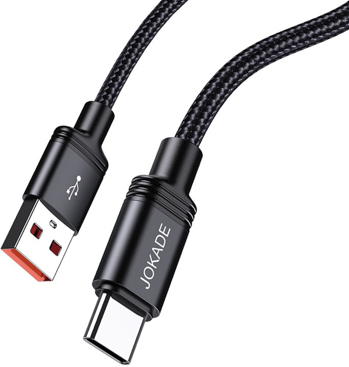 Cavo per ricarica e sincronizzazione USB Type-C 3m ricarica rapida 5A nero intrecciato JA057 6921042150109 F2360