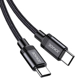 Cavo per ricarica e sincronizzazione USB-C JA041 2m nero 100W ricarica rapida 6921042137902 F2408