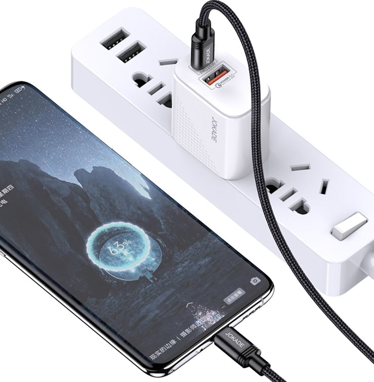 Cavo per ricarica e sincronizzazione USB-C JA041 2m nero 100W ricarica rapida 6921042137902 F2408Cavo per ricarica e sincronizzazione USB-C JA041 2m nero 100W ricarica rapida 6921042137902 F2408