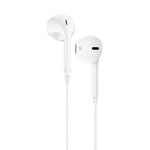 Cuffie auricolari con microfono 1.2m jack audio 3.5mm bianche JD008 F2420