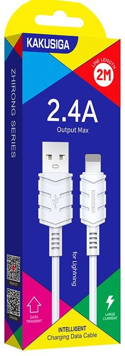 Cavo per ricarica e sincronizzazione Lightning 2m 2.4A bianco KSC-716 F2460