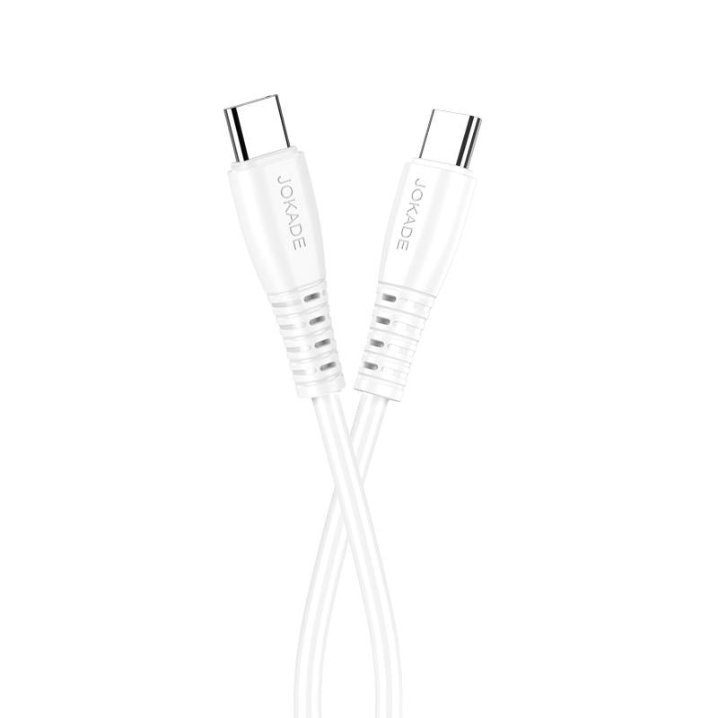 Cavo per ricarica e sincronizzazione USB type C - type C 1m bianco PD100W 5A JA043