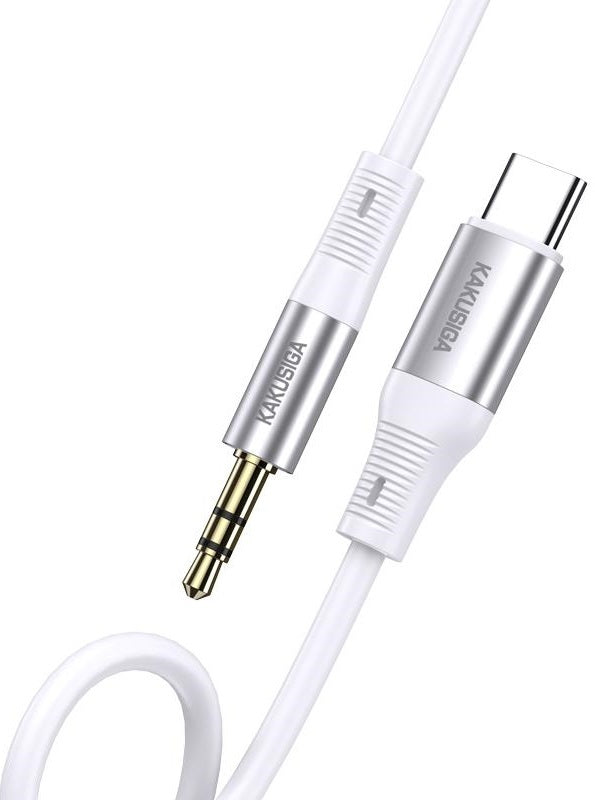 Adattatore audio da USB Type C a jack audio 3.5mm bianco KSC-891 6921042135380 F4248