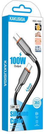 Cavo USB-C  PD 100W nero 1 m KSC-1022 6921042155623 F4303