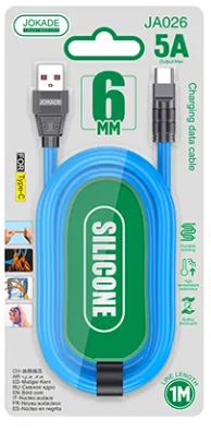 Cavo per ricarica USB Type-C azzurro JA026 F4360 6921042130262