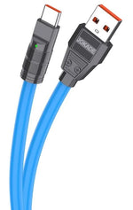 Cavo per ricarica USB Type-C azzurro JA026 F4360 6921042130262
