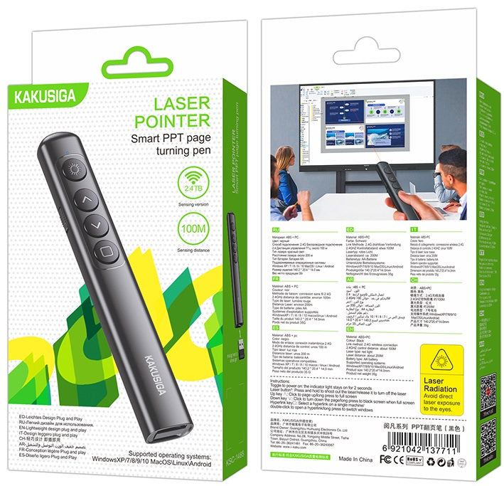 Puntatore laser 2.4G per presentazioni PPT KSC-1488 6921042137711 F4377