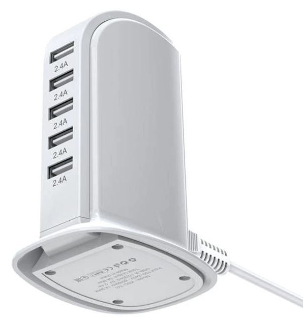 Caricabatterie USB da tavolo 5 porte 2.4A KSC-741 F4640