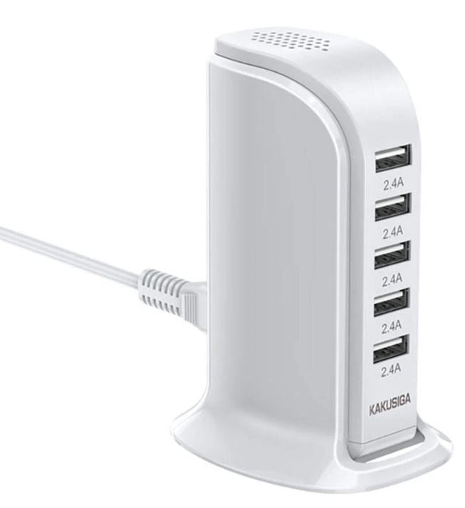 Caricabatterie USB da tavolo 5 porte 2.4A KSC-741 F4640