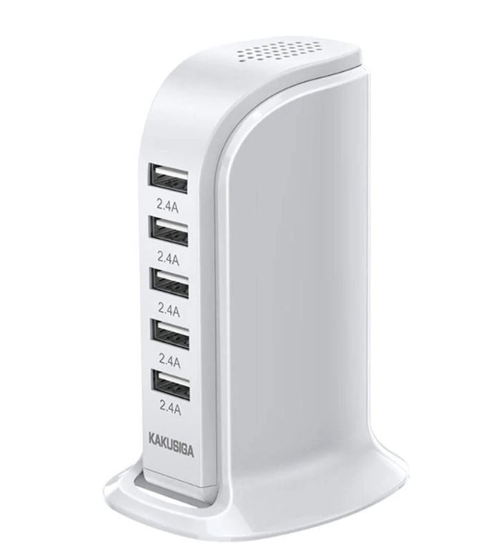 Caricabatterie USB da tavolo 5 porte 2.4A KSC-741 F4640