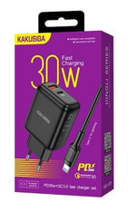 Caricabatterie ricarica rapida con cavo USB Type C - Lightning 1m 30W KSC-670 6921042119847 F4645