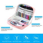 FunAdd Astuccio per matite di grande capacità Organizzatore Borsa cosmetica in tela, dimensioni: 230 x 170 x 75 mm, 230 x 170 x 75mm