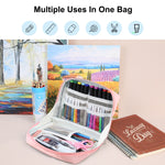 FunAdd Astuccio per matite di grande capacità Organizzatore Borsa cosmetica in tela, dimensioni: 230 x 170 x 75 mm, 230 x 170 x 75mm