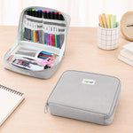 FunAdd Astuccio per matite di grande capacità Organizzatore Borsa cosmetica in tela, dimensioni: 230 x 170 x 75 mm, 230 x 170 x 75mm