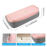 HAWEEL Astuccio per cosmetici Organizzatore per cosmetici Borsa per occhiali in tela, dimensioni: 230 x 110 x 70 mm, 230 x 110 x 70mm