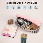 HAWEEL Astuccio per cosmetici Organizzatore per cosmetici Borsa per occhiali in tela, dimensioni: 230 x 110 x 70 mm, 230 x 110 x 70mm
