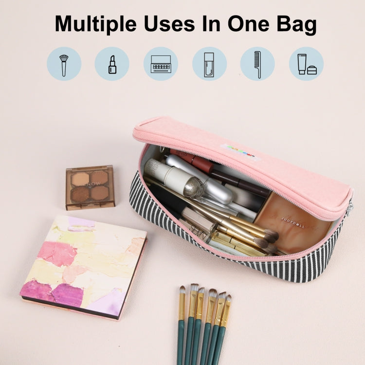 HAWEEL Astuccio per cosmetici Organizzatore per cosmetici Borsa per occhiali in tela, dimensioni: 230 x 110 x 70 mm, 230 x 110 x 70mm