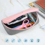 HAWEEL Astuccio per cosmetici Organizzatore per cosmetici Borsa per occhiali in tela, dimensioni: 230 x 110 x 70 mm, 230 x 110 x 70mm