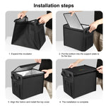 FunAdd - Borsa portaoggetti pieghevole per bagagliaio del veicolo, 33x25.5x30.5cm
