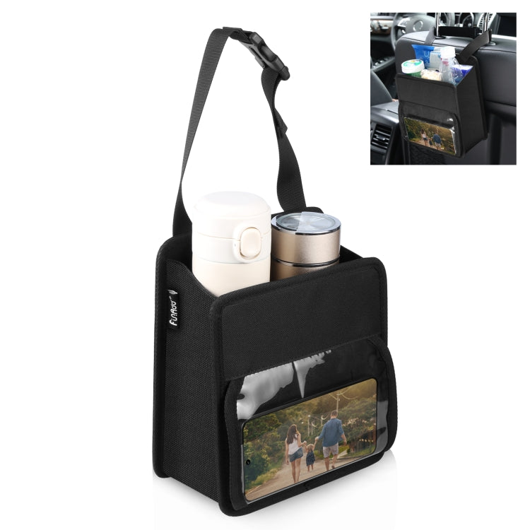 FUNADD Scatola portaoggetti portatile pieghevole per gancio per sedile posteriore per auto, Car Storage Box