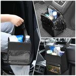 FUNADD Scatola portaoggetti portatile pieghevole per gancio per sedile posteriore per auto, Car Storage Box