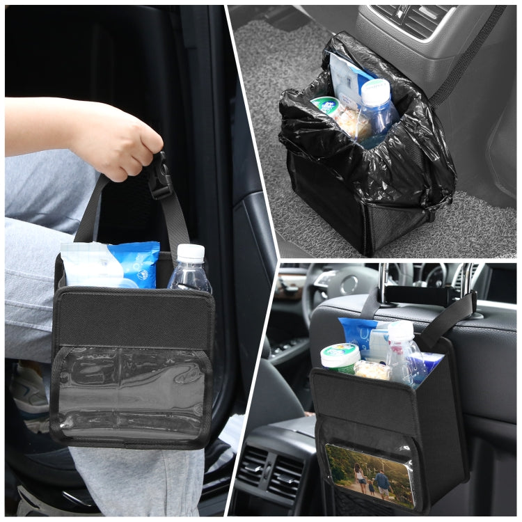 FUNADD Scatola portaoggetti portatile pieghevole per gancio per sedile posteriore per auto, Car Storage Box