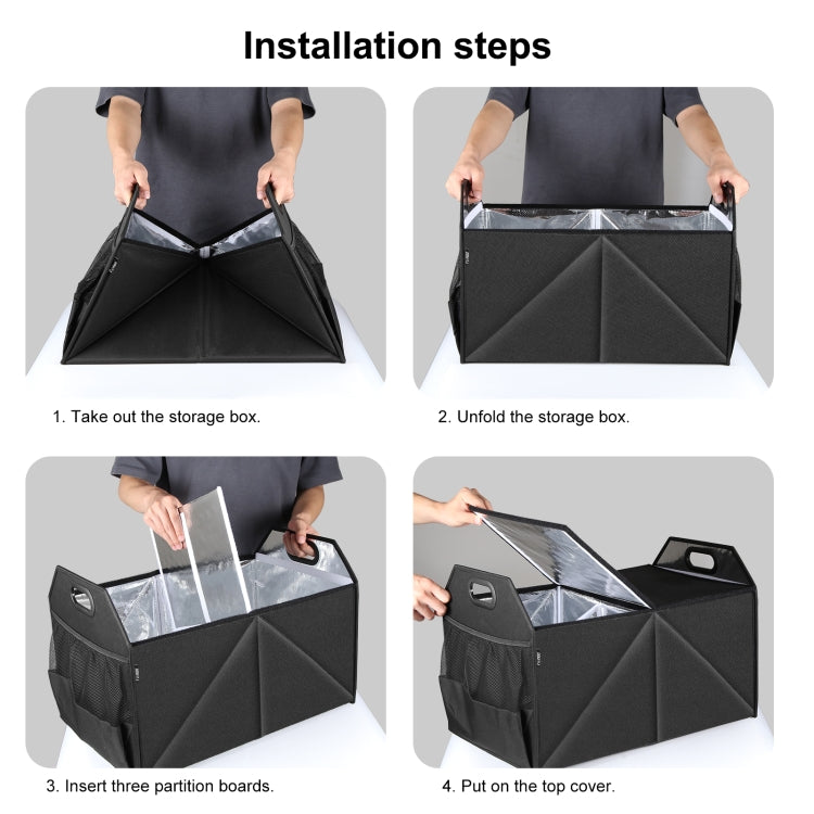 FunAdd Borsa organizer pieghevole per bagagliaio del veicolo Fresh Box, 55x36x36.5cm