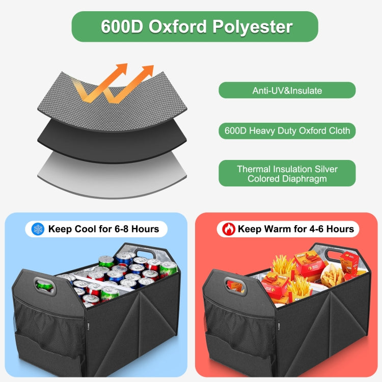 FunAdd Borsa organizer pieghevole per bagagliaio del veicolo Fresh Box, 55x36x36.5cm