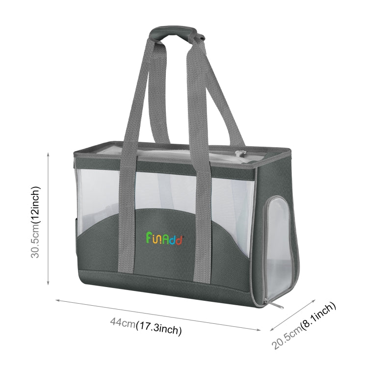 Borsa a tracolla traspirante per animali domestici 36x22x10 cm