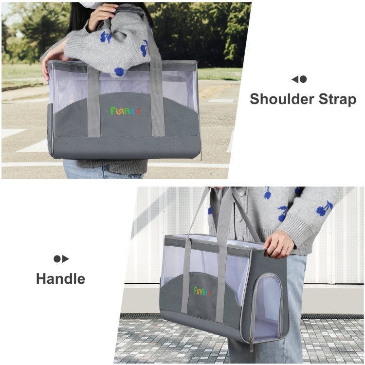 Borsa a tracolla traspirante per animali domestici 36x22x10 cm