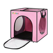 FUNADD Gabbia per asciugatrice pieghevole portatile con scatola per asciugatura da bagno per animali domestici, adatta per animali domestici fino a 5 kg, Folding Dryer Cage