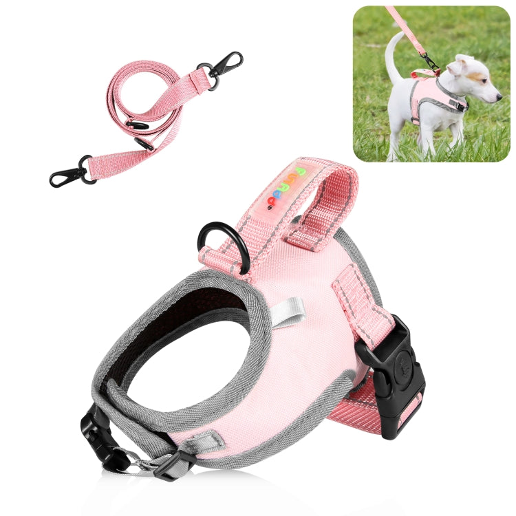 FunAdd Pettorina per Cani con Corda da Trazione in Nylon Traspirante Riflettente, Taglia: S, Size: S