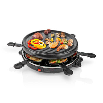 Gourmet / Raclette | Grill | 6 Persons | Spatula | Non-stick coating | Round