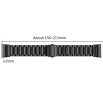Cinturino per orologio in acciaio inossidabile massiccio con fibbia a fionda a tre perline per Fitbit Charge 4, Three Beads for Fitbit Charge 4