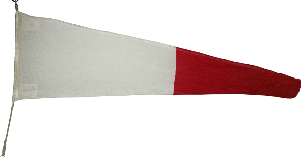 Bandiera Triangolare Segnalazione Nautica Interrogativa 50x170cm