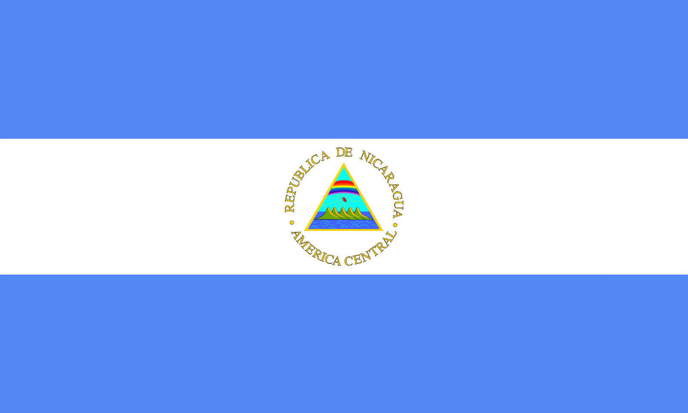 Bandiera Nazionale di Stato e da guerra Repubblica del Nicaragua 200x400cm