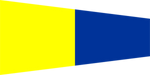 Pennello Segnalazione Nautica "5" Pentafive Lungo 340x100cm 8345-12-120-7447 121207447 FLAG230