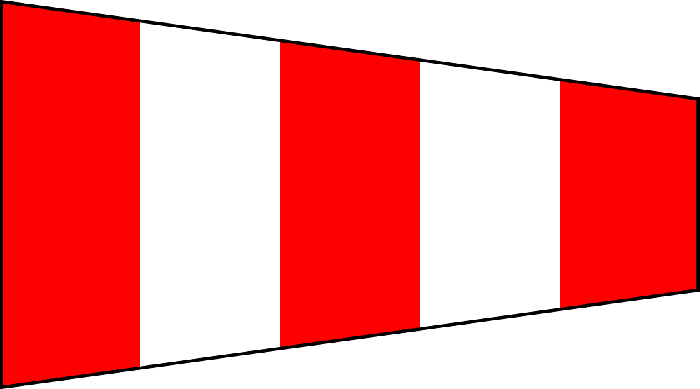 Pennello Segnalazione Nautica "Intelligenza" 340x100x30cm