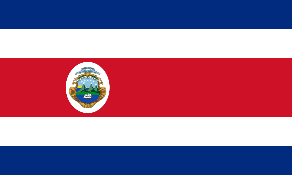Bandiera di Stato e della Marina da guerra Costa Rica 300x200cm 8345-12-120-6853 FLAG258