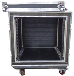 FLIGHT CASE 10U RACK 19" con ruote e doppio coperchio