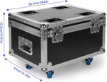 Flightcase con ruote e scomparti interni - 62.5x41x45.5cm FLCASE700