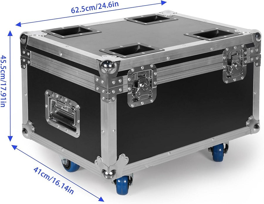 Flightcase con ruote e scomparti interni - 62.5x41x45.5cm FLCASE700