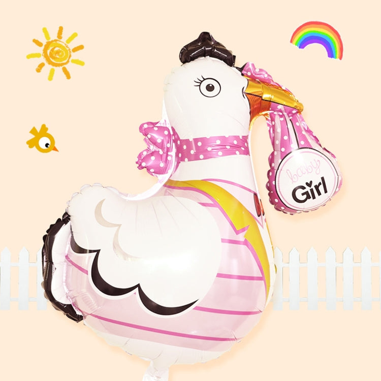 Palloncini con ornamenti per animali per feste di Pasqua con motivo a pollo dei cartoni animati, consegna casuale dei colori, Cartoon Chicken Pattern Balloons