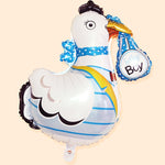 Palloncini con ornamenti per animali per feste di Pasqua con motivo a pollo dei cartoni animati, consegna casuale dei colori, Cartoon Chicken Pattern Balloons