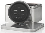Caricabatterie da muro/scrivania ricarica rapida USB-C™/3xUSB-A 30W 1x3A/3x2.1A FSCSPD100GY 5412810318353 ND1261