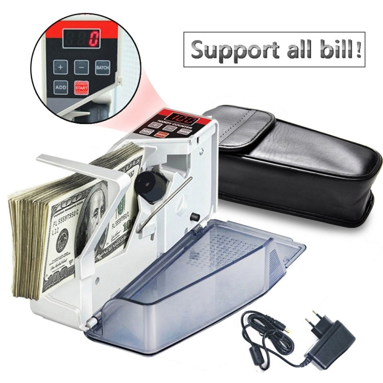 Macchina per il conteggio dei soldi portatile mini portatile V40, specifica: spina europea, EU Plug