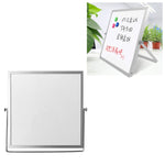 Lavagna magnetica portatile da tavolo piccola per messaggi, dimensioni: 25 cm x 25 cm, 25cm x 25cm