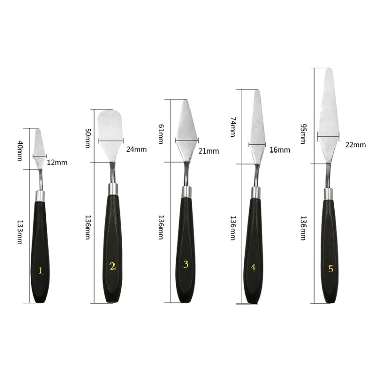 Raschietto in acciaio inossidabile per tonificazione della vernice QST EXPRESS 5 in 1, 5 in 1 (Black)